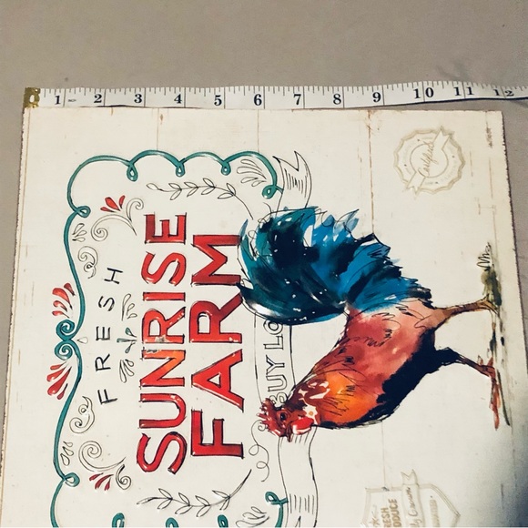 Farmhouse Enamelware Wall Sign By Wild Apple Art By Anne Tavoletti Sunrise Farm - Picture 8 of 8